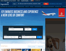 Tablet Screenshot of es.flightaware.com