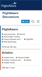 Mobile Screenshot of discussions.flightaware.com